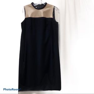 Akris tan and black dress size 8